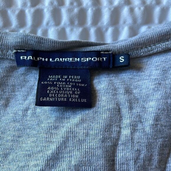 GREY Ralph Lauren sport tee sized small - Picture 2 of 4